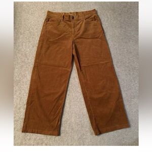 St. John's Bay Wide-Leg Corduroy Pants in Camel Brown